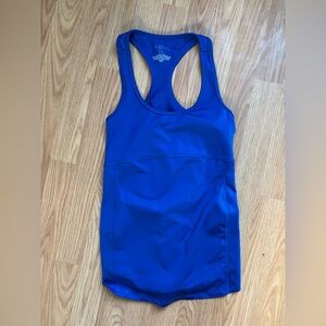 Maternity workout tank - a:glow Royal Blue Racerback Tank